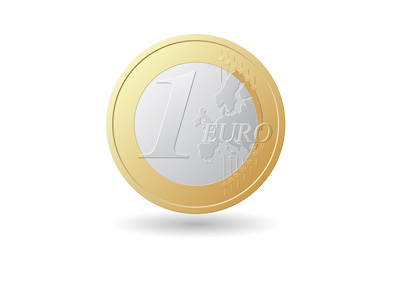 One Euro Coin - Illustration