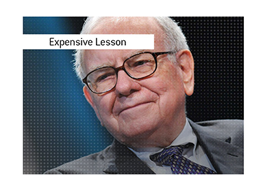 One of Warren Buffetts most important investment lessons came from his costly decision to buy Dexter Shoe Company with Berkshire shares.