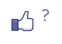 Facebook Thumb Up Icon Next to a Question Mark