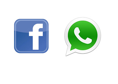 Facebook and Whatsapp logos