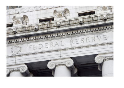 The building facade of the Federal Reserve building in Washington DC, United States of America