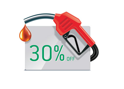 Gas Price - 30% Off - Illustration - Concept