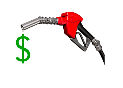 Gas Cost - Illustration - Composite - Concept - Price at the Pump - Dollar Sign