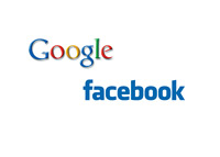 Google and Facebook company logos