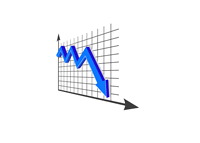 Graph Pointing Down - Illustration