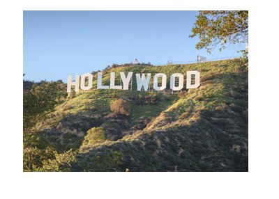 Hollywood sign.  Los Angeles.  Sunny day.