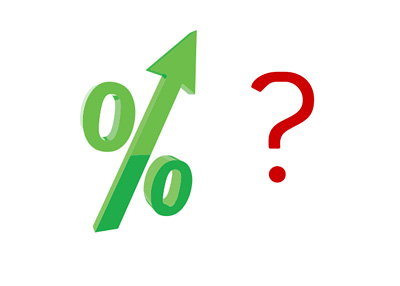 Are interest rates about to rise? - Question - Illustration / Concept