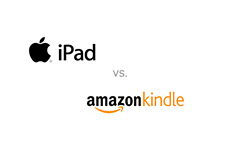 -- Apple Ipad vs. Amazon Kindle - logos --