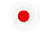 Japan Flag - Swirl