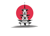 Pagoda - Japan - Illustration