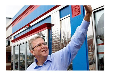 Jeb Bush waving goodbye - Twitter profile photo