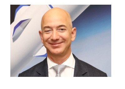 Jeff Bezos - Twitter photo - Background image is the rocket.