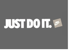 just do it - nike logo