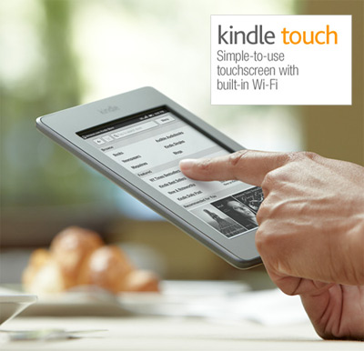 Kindle Touch in action