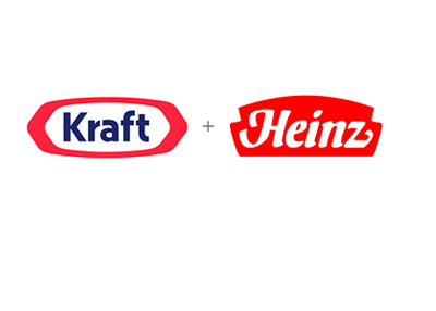Kraft and Heinz merger - Illustration - Logos combine