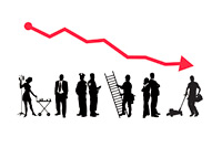 Labor Participation Rate Down - Illustration