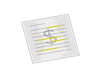 -- Illustration of a letter with highlighted text --