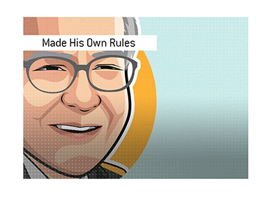 Warren Buffett made his own rules - Illustration.