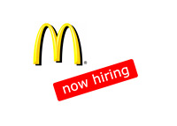 Mcdonalds logo - Now hiring