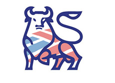 graphic representation of bank of america buying merrill_lynch - bull logo