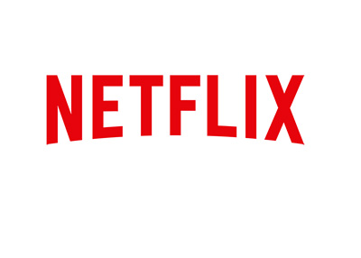 Netflix company logo - On white background