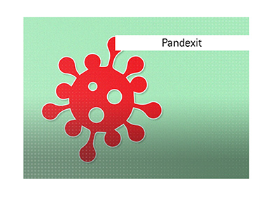 The meaning of the newly coined term Pandexit is explained by Dave.  Illustration accompanies the article.