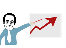 -- Illustration of John Paulson and his bullish market prediction --