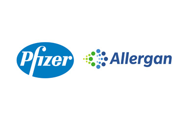 The proposed merger between Pfizer and Allegran - Company logos