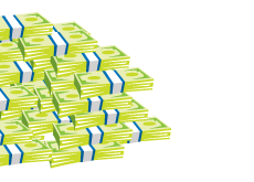Illustration of a pile of cash