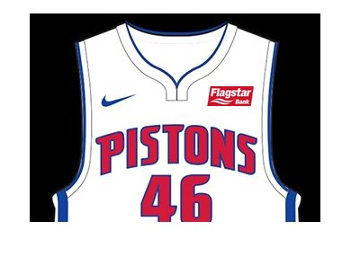 Detroit Pistons and Flagstar Bank - Jersey advertising deal - 2017/18 season.