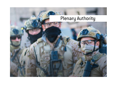 The definition and meaning of Plenary Authority when it comes to specifically the US government.