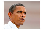 -- president barack obama  - worried --