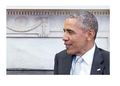 President Obama is photographed during a meeting in one of the rooms in the White House - Year 2016 - The final year of his presidency.