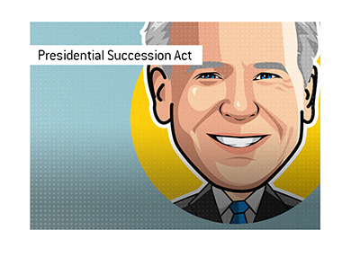 The presidential succession act - Joe Biden illustration.