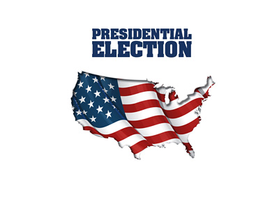 United States of America - Presidential Elections - Map and lettering