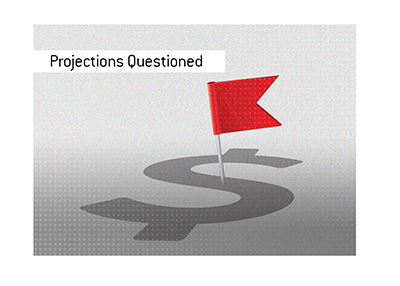 Company valuation and income projections are being questioned. Red flag.