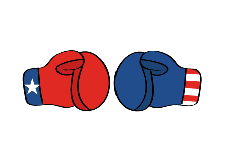 Boxing matchup - Republicans vs. Democrats - Illustration