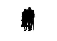 Retired couple - Illustration