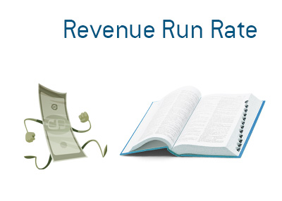 The illustration to accompany the description of the term Revenue Run Growth