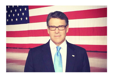 Rick Perry - Elections photo - In front of the flag of United States of America