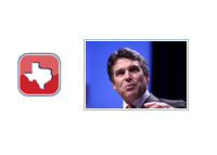 Rick Perry next to the mini Texas.gov logo