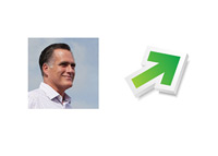 Romney ratings up - Illustration