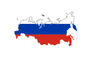 Russia - Map / Flag