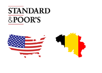 Standard and Poors credit rating of Belgium and United States might be equal very soon - Illustration