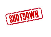 Shutdown Stamp - Illustration