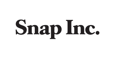 Snap Inc. logo - Black and white - Year is 2017.