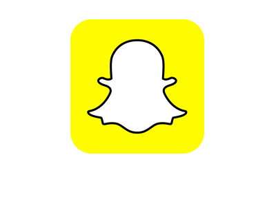 The 2016 version of the Snapchat logo in yellow colour