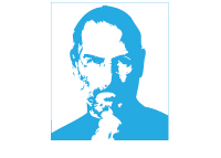 Illustration of Steve Jobs