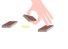 -- Street coin trick - Illustration --