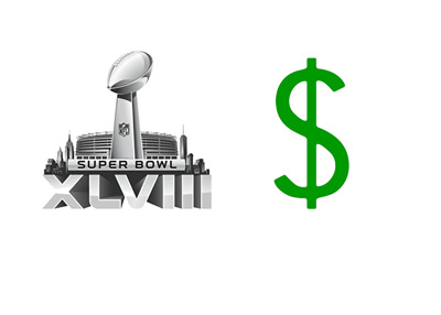 Superbowl 2014 in Dollars - Illustration